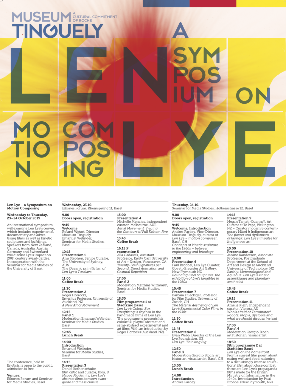 Len Lye Symposium