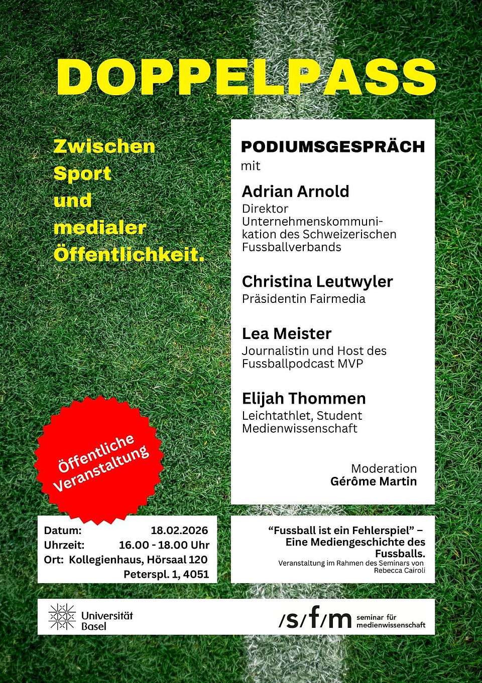 Doppelpass – Zwischen Sport und medialer Öffentlichkeit